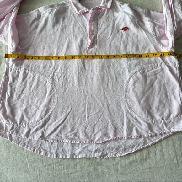 Danton France women’s Pink Long-Sleeve round collar pullover  Shirt - Picture 5 of 11